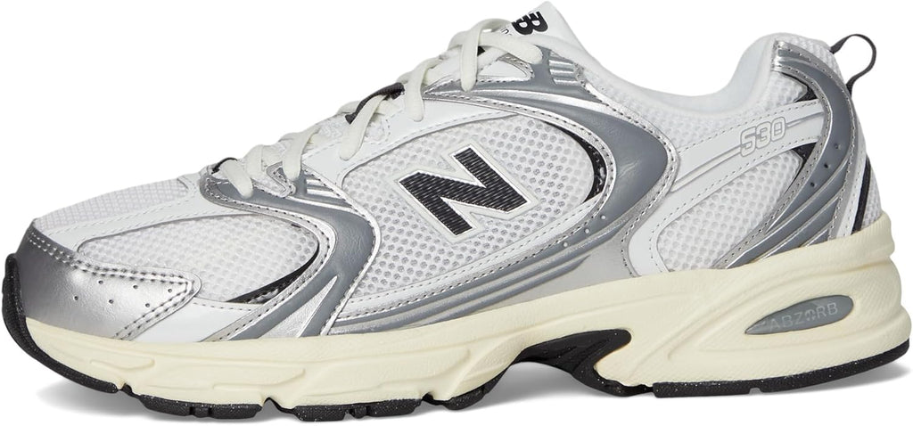 New Balance 530 White & Sliver