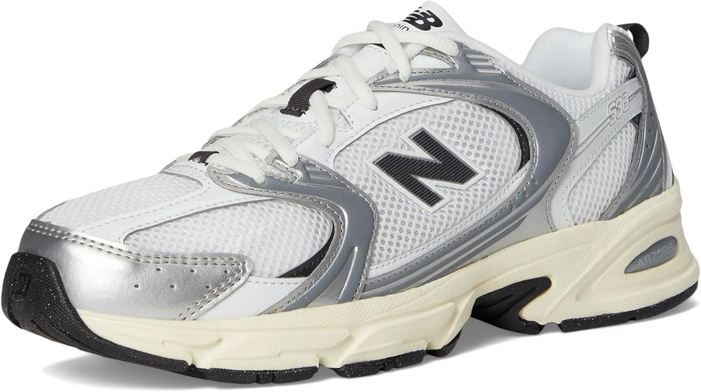 New Balance 530 White & Sliver